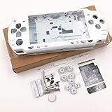 Ersatzgehäuse für Sony PSP 2000 2001 2002 2003 2004 Serie Konsole Komplettgehäuse mit Tasten-Set (weiß)