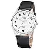 Regent Herren Analog Shioj. VJ32 Uhr mit Leder Armband 11110808