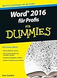 Word 2016 für Profis für Dummies: Word ist mächtiger als die Feder