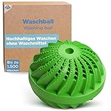 HOME DEPT Waschkugel Waschball für Waschmaschine - natürliche Wirkung durch Silberionen u. Mineralien. Öko Wäscheball - Nachhaltige Produkte und Ökologisches Waschen ohne Waschpulver.