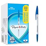 Paper Mate 045 Kugelschreiber | Mittlere Spitze (1,0 mm) | blaue Tinte | 50 Stück