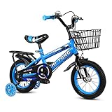 SHUAIGUO 14.12.16 Zoll Kinder Fahrrad Jungen Mädchen Kleinkind Fahrrad Höhenverstellbares Kinderfahrrad mit abnehmbarem Korb für 2-7 Jahre