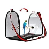 Papageien-Tragetasche für Vögel Papagei Rucksack,Vogel Transporttasche Transportbox Belüftete Lochkonstruktion für Haustiere, Papageien, Vogel, Reisetasche 41 x 21 x 28CM