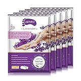 Fußmaske 5er Pack,Peeling-Abzieh-Schwielen abgestorbener Haut, Fußmaske hornhaut Kallus-Entferner, hornhaut entfernen fuß Maske, Baby Soft Smooth Touch Feet-Männer, Frauen, Peeling-Fußmaske (Lavendel)