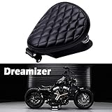 DREAMIZER Motorrad Bobber Sitz, Motorrad Solo Sitz Mit Federhalterung Grundplatte Für Sportster Achtundvierzig 48 XL883 1200 Chopper Custom