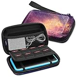 Fintie Tasche für Nintendo 2DS XL / 3DS XL - Tragetasche Aufbewahrungstasche Transporttasche mit Spielkartenhaltern und Haltegurt für die Nintendo 2DS XL / 3DS XL / 3DS / 3DS LL Konsole, Die Galaxie