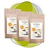 Fit4Taste 3x Stevia Kristalline Streusüße | 3x 1kg | Reine Süße | Ohne bitteren Nachgeschmack | Zum Kochen und Backen | 3x 1kg