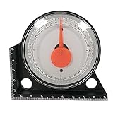 Winkelmesser Hohe Präzision Mini Slope Messgerät Neigungsmesser Multifunktions Tilt Level Lineal Magnetischer Zeigerwinkel Meter(9,5x9,5 cm)