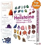 Heilsteine: Set mit Booklet und 33 Karten für Gesundheit, Kraft und Lebensenergie (Heilstein-Karten)