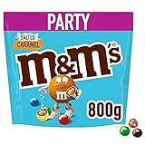 M&M'S Salted Caramel Schokolade Großpackung | Geschenk | Schokolinsen mit salzigem Karamellkern | Party-Mix | 800g