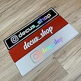 Decus Shop Wunschname Kennzeichen Nummernschild Instagram TikTok Show and Shine Fotoshooting Videodreh