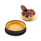 XIANGLONGY 12 Stück Tartelette Förmchen 8cm, Tartlettförmchen mit Lüftungslöchern, Mini Tartelette Förmchen für Kochen und Backen Desserts, Tarteform Klein DIY Backen Werkzeuge