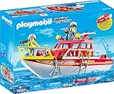 PLAYMOBIL City Action 70147 Feuerlöschboot, Ab 4 Jahren