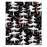 Winter warme Decke Weihnachten Schneemann Winter Dekoration Wollplüsch Picknickdecke Urlaub Weihnachtsdecke und Heimdecke (125 x 150 cm) Decke Sommer (C, One Size)