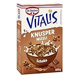 Dr. Oetker Vitalis Knuspermüsli Schoko, Knuspermüsli mit Vollmilchschokolade, 5er Packung (5 x 600g)