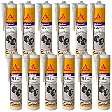 12x Sikabond Maximum Tack 300ml Bau- und Montageklebstoff Weiß