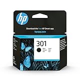 HP 301 (CH561EE) Original Druckerpatrone Schwarz für HP DeskJet 10xx, 15xx, 20xx, 25xx, 30xx, HP ENVY 45xx, 55xx, HP OfficeJet 26xx, 46xx, 1er Pack