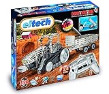 Eitech C23 Metallbaukasten - 2.4 GHZ RC Traktor mit Anhänger, Multicolor