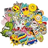 60 Stück Patches Zum Aufbügeln,Flicken Zum Aufbügeln Kinder,Bestickte Aufnäher,Bügelbilder Aufnäher,Bügelflicken Kinder für T-Shirt,Jeans, Kleidung Taschen,Mützen,Reparieren Sie das Loch