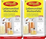 Aeroxon - Lebensmittelmottenfalle mit Pheromonen - Zweierpack = 4 Stück