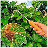 HJKJAMZ. Garten-Weeder-Werkzeuge Grasabzieher-Garten-Jäten-Haken-Weed-Gras-Wurzelentferner, Hand-Weeder-Garten-Weed-Tool, kompaktes Garten-Weed-Puller-Werkzeug for Yard Rasen und Farm