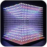 iCubeSmart 3D16MINI Led Cube Light Electronics Kit with LED 16x16x16 Electronic Learning Toy for Children and Teenagers Learning Activities Suit (3D16MINI-MULTI-KIT)