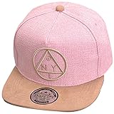 Thenice Damen Hip-Hop Dreieck Muster Cap Baseball Hut (rosa)