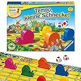 Ravensburger Kinderspiel 21420 - Tempo kleine Schnecke - Das spannende Schneckenrennen, Brettspiel und Gesellschaftsspiel für Mädchen und Jungen , 2-6 Spieler, ab 3 Jahren