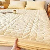 HLTQL Matratzenschoner Plüsch Spannbettlaken Mattress Protector Matratzenschutzbezüge Spannbetttücher Matratze Tagesdecke Matratzenauflage Matratzenbezug Fleece(3,200 * 220cm)