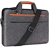 DOMISO 13-13,3 Zoll Wasserdicht Laptop Tasche Aktentasche Schultertasche Notebooktasche für 13' MacBook Pro Air/Dell XPS 13 Inspiron 13/Surface Pro X/8/Surface Book/Lenovo/HP/ASUS, Braun