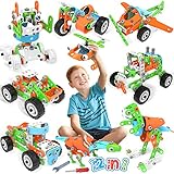 MOONTOY Konstruktionsspielzeug ab 5 6 7 8 9 Jahre Junge,240 PCS Bausteine Dinosaurier Spielzeug für Kinder, Lernspielzeug Baukasten Pädagogisch Spielzeug Geschenke für Junge Mädchen 12 Modelle