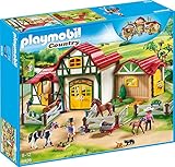 PLAYMOBIL Country 6926 Großer Reiterhof mit verriegelbaren Stallboxen und viel Zubehör, für Kinder ab 5+ Jahren