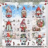 103 pcs Fensterbilder Weihnachten Selbstklebend Fenster Aufkleber Sticker Set Fensterdeko Doppelseitige Wiederverwendbare Fensteraufkleber Fenstersticker Weihnachtsdeko Winter Dekoration