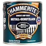 HAMMERITE Metallschutzlack 2in1 matt, anthrazitgrau, 750ml