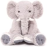 Beofine Kinder Elefant Plüsch Puppe, 19,6 Zoll Stuffed Elephant Tier Weiche Riesen Elefant Plüsch-Geschenk-Rosa Elefant Stofftier Plüschtier Baby Spielzeug und Plüschtier Grey