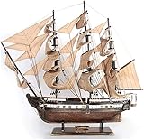 Generic Abstrakte Kunststatue Desktop-Dekoration Segelbootmodell Zusammengebaute Holzverzierungen Antikes und altes windglattes Segelboot