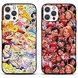 [2 Pack] Handyhülle für Samsung Galaxy Note 8 Hülle 6,3', Weiche TPU Schutzhülle Kompatibel mit Samsung Note 8 stoßfest Silikon Phone Case Kawaii Princess für Mädchen, 01