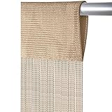 Arsvita Fadenvorhang mit Stangendurchzug, (B140xL250 cm/beige - Creme)