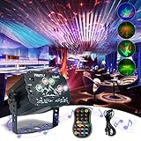 AmyFei Discokugel, Partylicht mit Drahtlose Fernbedienung&USB Kabel, Sprachsteuerte LED Party Lampe, 360°Drehbares RGB Discolicht, DJ Disco Lichter für Halloween Weihnachten Klub Party Feiertage