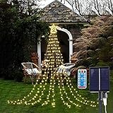 LED Lichterkette Warmwei, Weihnachtsbeleuchtung mit 8 Leuchtmodi, 305 LEDs Weihnachtsbaum Lichterketten, für Partys, Weihnachten, Deko, Hochzeit Warm/Solar