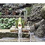 Brunnen Bambus Garten Japan Kaskadenbrunnen Outdoor Wasserspeier, 100% Handarbeit (25Cm)