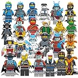 MOFOCO 24 Stück Ninja-Minifigur-Adventskalender-Sammelfiguren-Mini-Spielzeugfiguren Set Zusammengebaute Block-Minifiguren Mit Waffen Kompatibel Mit Lego Ninja-Minifigur Collection Ornamente