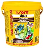 sera 00190 vipan (2 kg) 10 l der Klassiker Hauptfutter für alle Zierfische im Aquarium, Flockenfutter mit Präbiotika verbessert die Futterverwertung, damit geringere Wasserbelastung & so weniger Algen