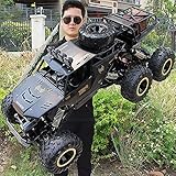 ZDYHBFE 6-Rad-Legierung Offroad-Fernsteuerungsauto, All-Terrain-Druckguss-Kletter-RC-Fahrzeug, 6x6-RC-Auto mit Einzelradaufhängung, 18.1-Zoll-Super-Buggy, Geschenke für Kinder und Erwachsene