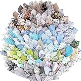 200 stück 100% Baumwolle Patchwork Stoffe Paket 10 * 10cm Baumwollstoff Set Stoffreste zum Nähen Stoffpaket Baumwolle Quadrate Baumwolltuch mit verschiedenen Mustern