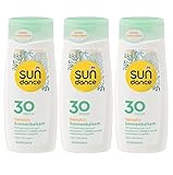 SUNDANCE Sonnenschutz Sonnenbalsam Sonnenmilch sensitiv LSF 30 HOCH, 3er-Pack (3 x 200 ml), 600 ml