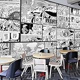 Naruto Comic Anime Benutzerdefinierte Fototapete Wandbild Wallpaper Mural Wand Tapete Wandkunst Raumdekor Schlafzimmer 3D Schwarz Weiß Japanische Anime 400Cmx280Cm