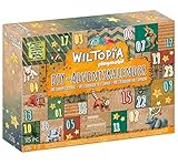 PLAYMOBIL Wiltopia 71006 DIY Do-it-yourself Adventskalender Tierische Weltreise 2022 mit 24 Überraschungen, Verpackung und Anleitung aus wiederverwerteteten Material,115 Teilig, für Kinder ab 4 Jahren