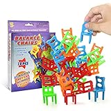 Leeofty 18 Stücke Balancing Stühle Set Assortierte Stapelstühle Spiel Kinder Party Favor Stapeln Spielzeug