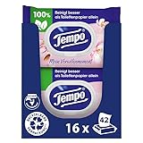 Tempo Toilettenpapier Feucht Mandelmilch & Panthenol, 16er Pack (8 x 2 x 42 Stück)